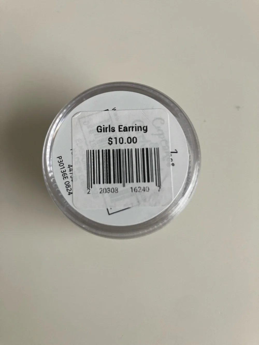 Girl’s Cupcakes and Cartwheels bunny earrings